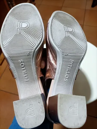 Sandalias Pitillos Tacón Bajo Talla 37