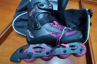Patines Oxelo Talla 37 - 40 Nuevos + Bolsa + prot
