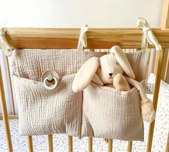 Organizzatore per Culla in Tela Beige
