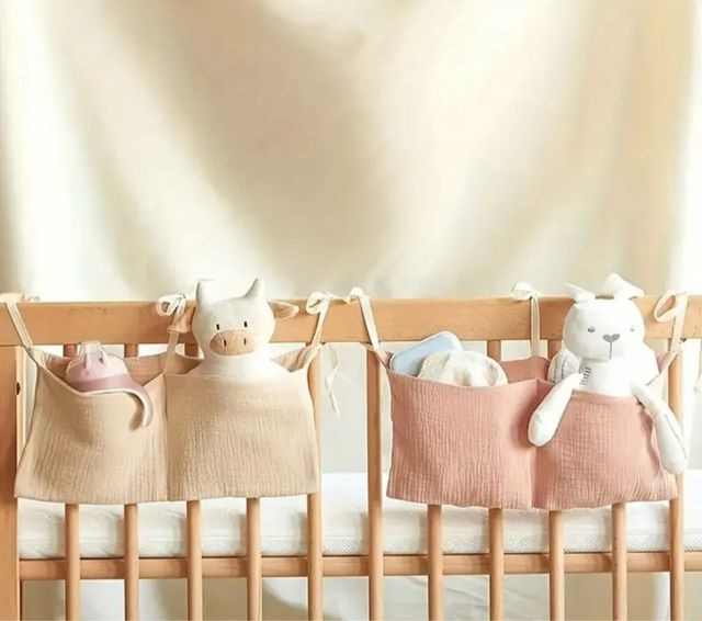 Organizzatore per Culla in Tela Beige