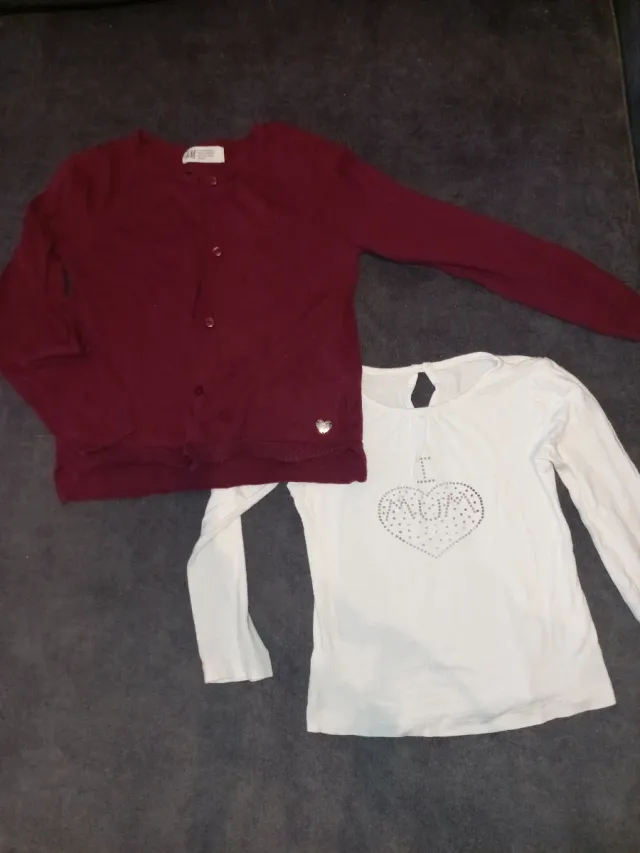 Conjunto Chaqueta Burdeos y Camiseta 5-6 Años