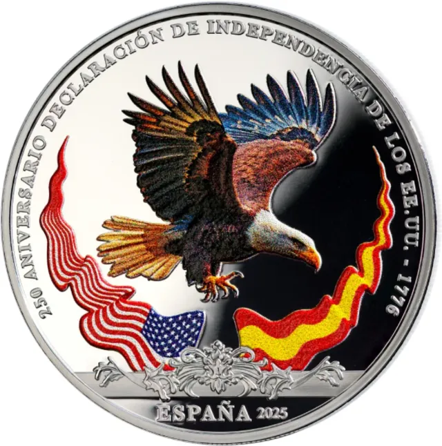 Moneda 10€ Plata España EEUU 2025