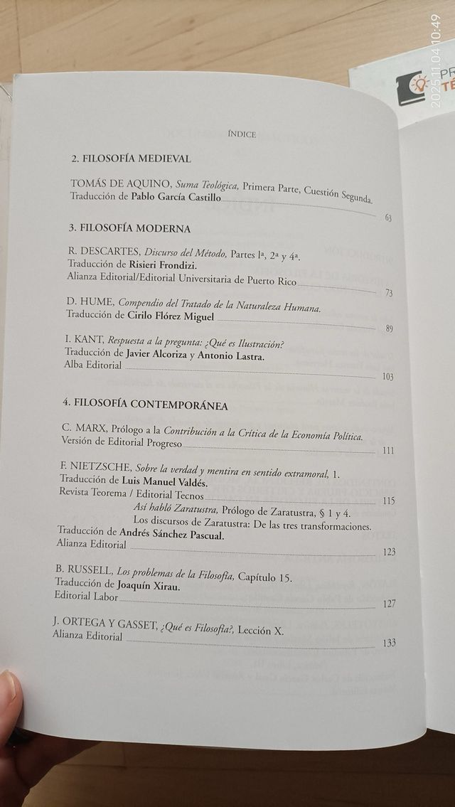 Historia de la filosofía. 9ª Edicción contenido...