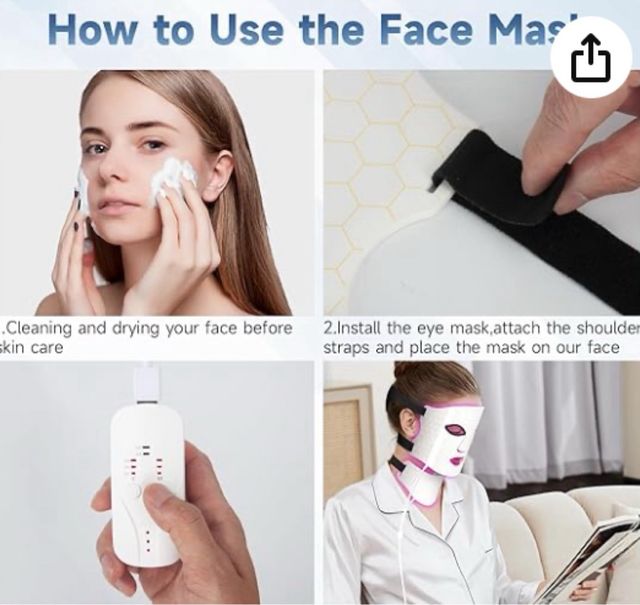 Mascarilla LED Facial 7 Colores