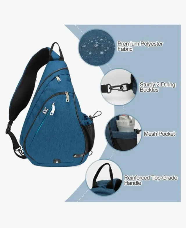 Bolso bandolera azul
