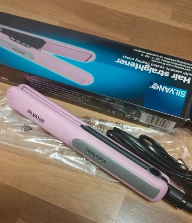 Plancha de pelo Silvano color rosa. piastra per ca