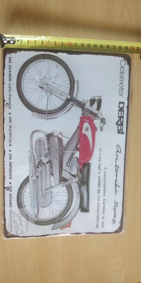 Placa Decorativa Ciclomotor Derbi Antorcha