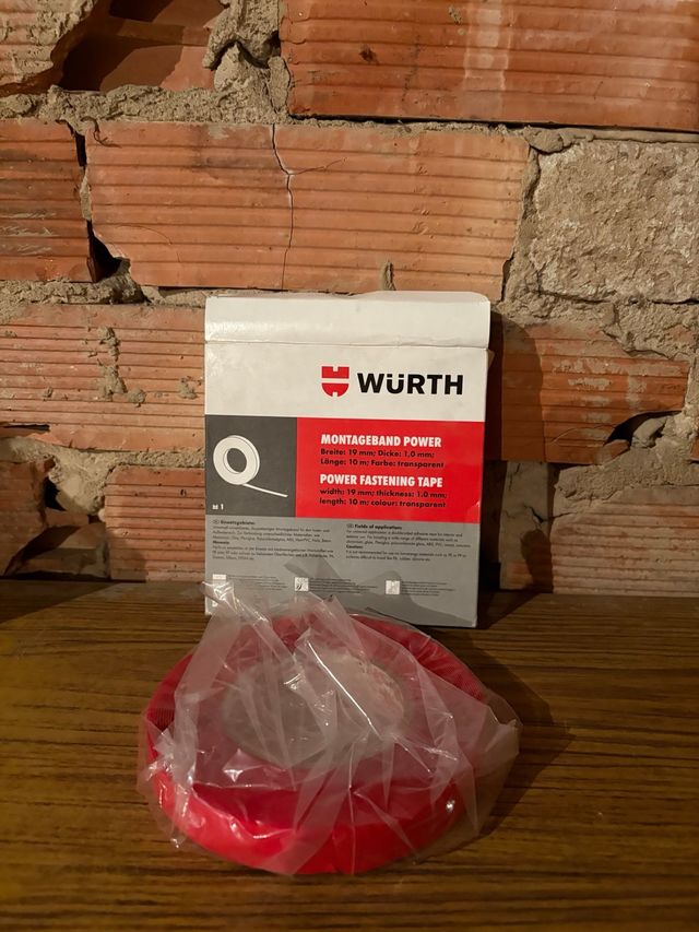 Cinta Adhesiva Doble Cara Wurth Roja