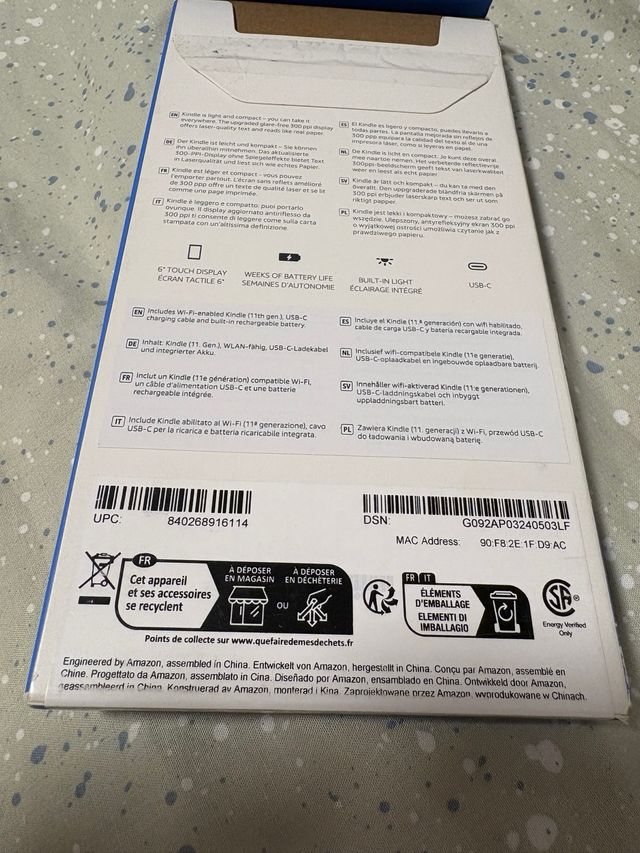 Amazon Kindle 11 Generación Negro