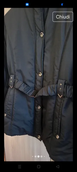 Giubbotto donna nero con cintura XL