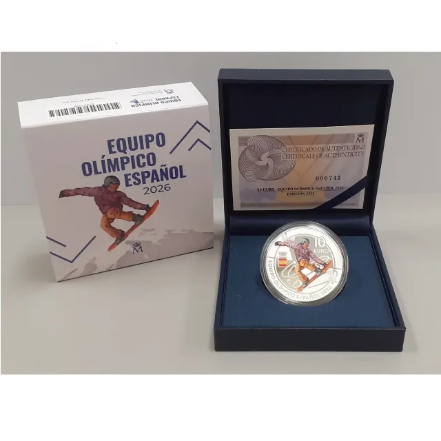 3 Monedas 10 Euros Plata España 2024-2025