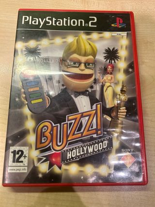 Mandos Buzz PS2 + Juego Buzz Hollywood