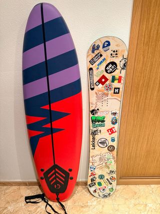 Tabla Snowboard + Tabla Surf