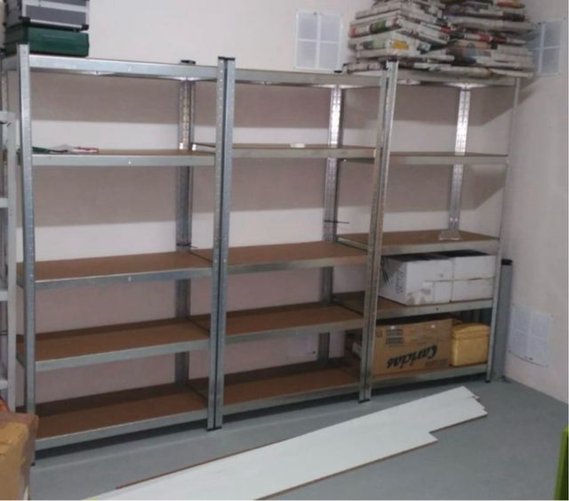 Pack 3 Estanterías Metálicas Galvanizadas