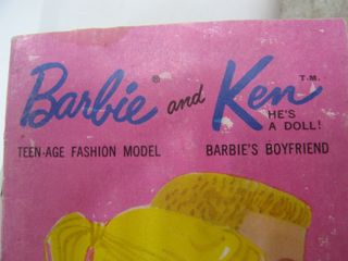 Catalogo Barbie e Ken 1961