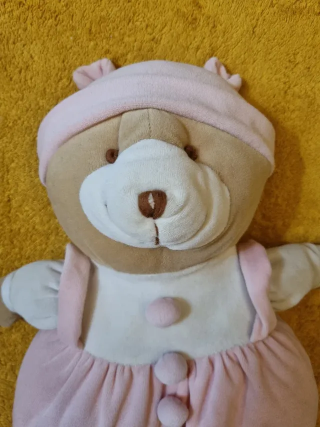 Peluche Orsacchiotto Rosa e Bianco