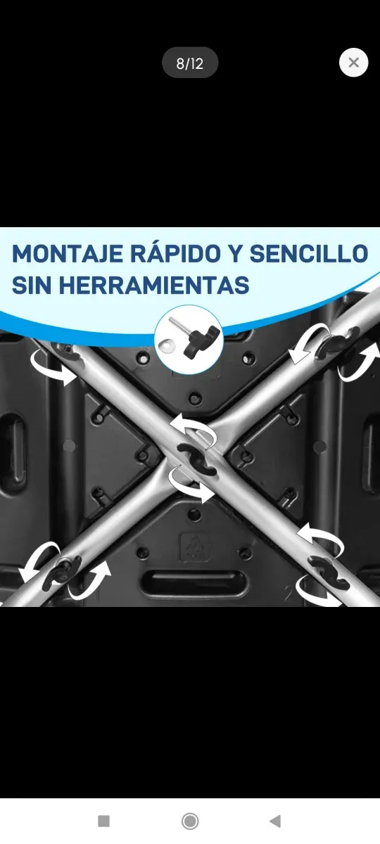 Taburete Ducha Baño Negro/Blanco