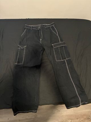 Pantalón Cargo Pull&Bear Negro