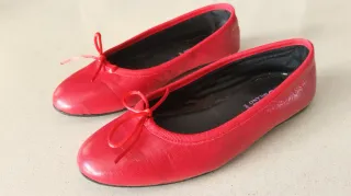 Bailarinas de piel rojas Talla 34
