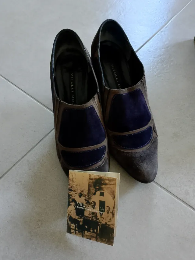 Scarpe tacco donna Vitulli Moda marrone/viola