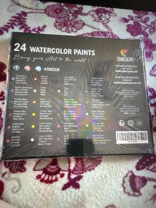 lote para pintar con acuarela