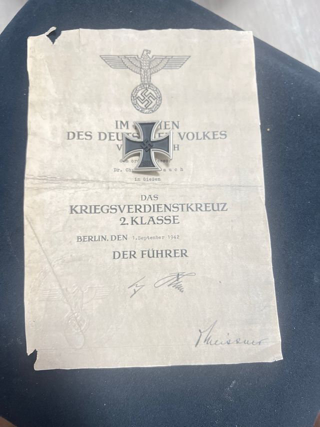 Cruz de Guerra Alemana 2da Clase 1942