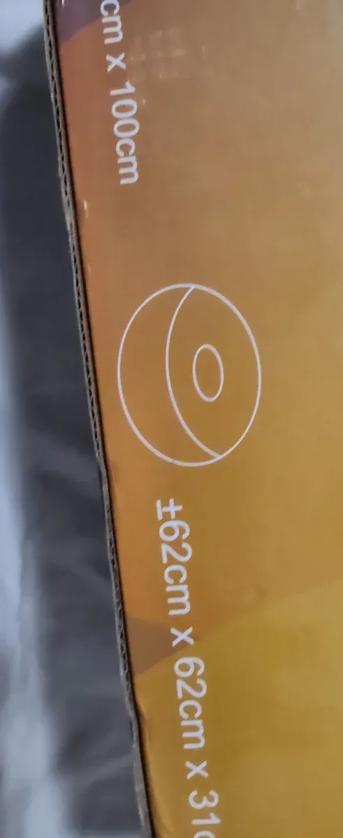 Sofá inflable Leedsooy azul y naranja