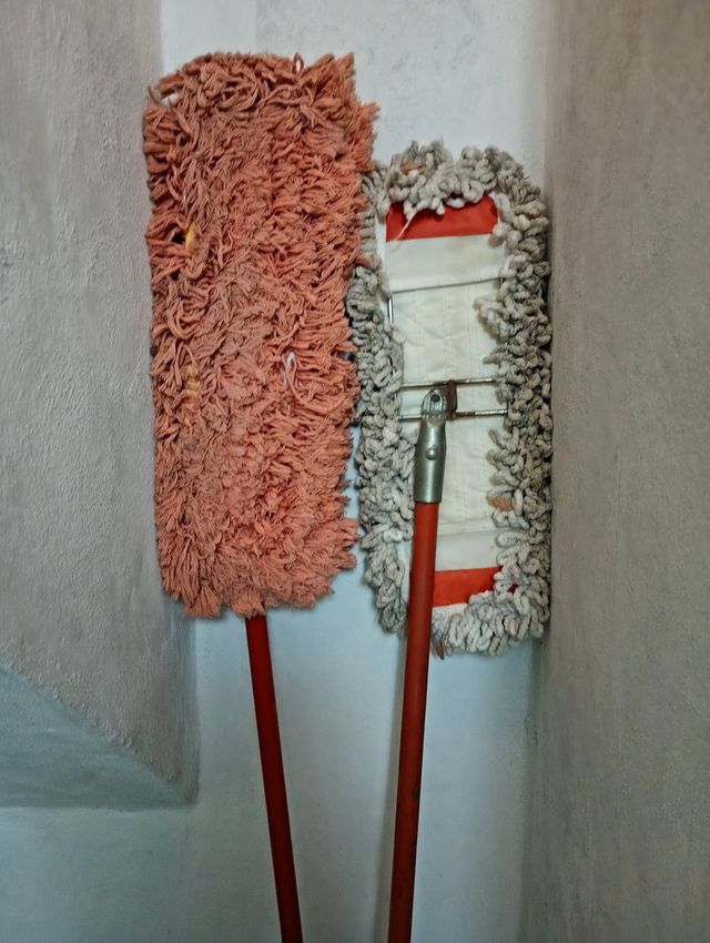 Mopa de limpieza con mango