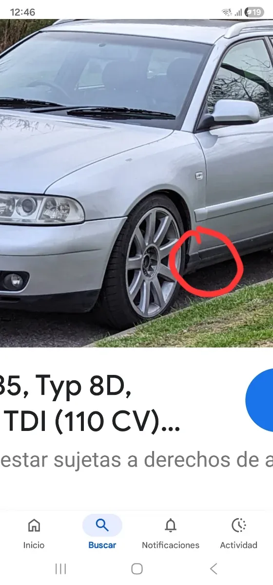 Embellecedor aleta D Audi A4 B5