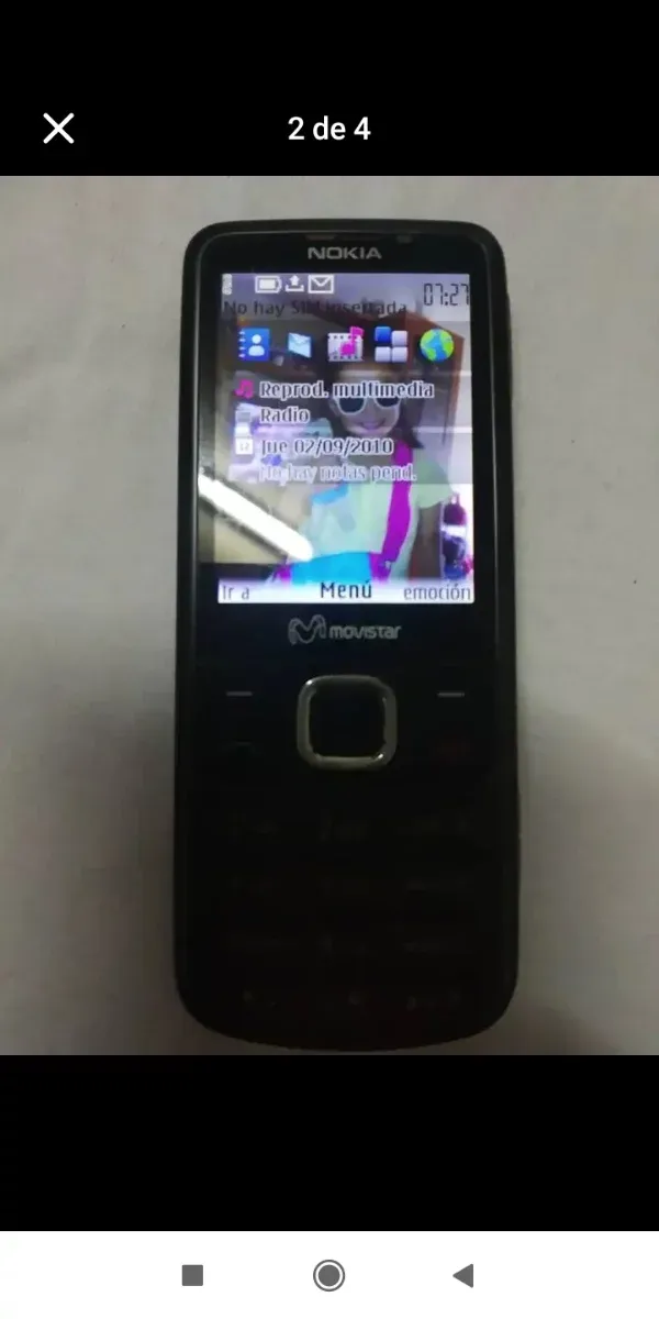 Teléfono Móvil Nokia Negro y Dorado