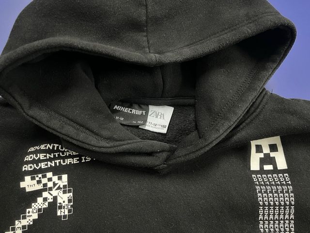 Felpa Zara Minecraft taglia 10/12