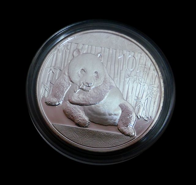 Moneda 1 onza plata Oso Panda 2015