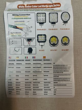 RIGIDON Faros led redondo, 7 Pulgadas 75w