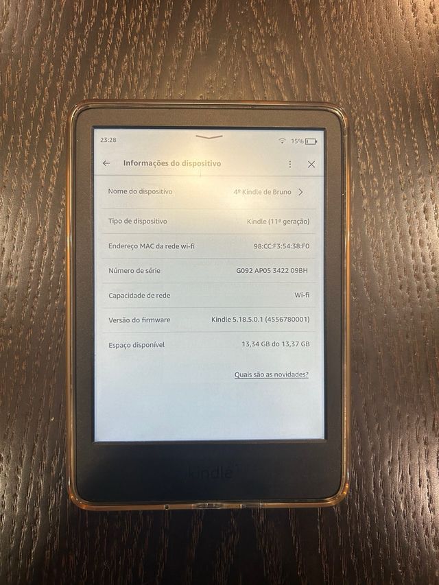 Kindle 11ª Geração com capa