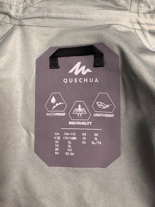 Chaqueta cortavientos Quechua mujer XL  MH500