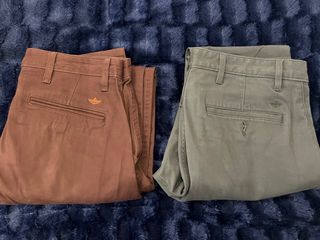 2 Pantalones Dockers Marrón y Verde Oliva 29x32