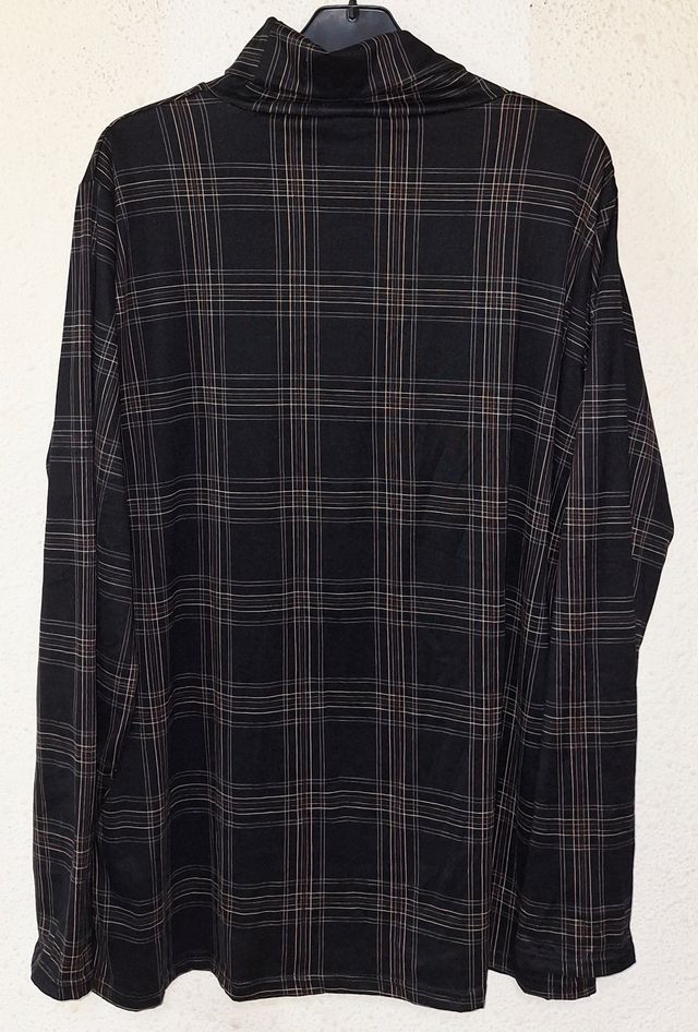 Camiseta Infinity Woman Cuello Alto Cuadros