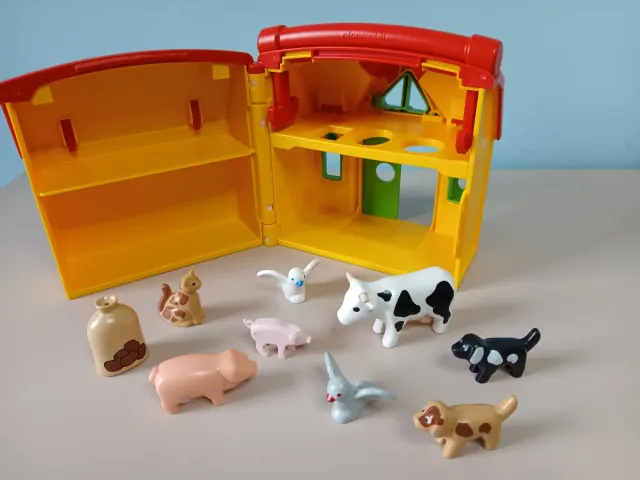 Granja maletín 1.2.3 Playmobil con animales