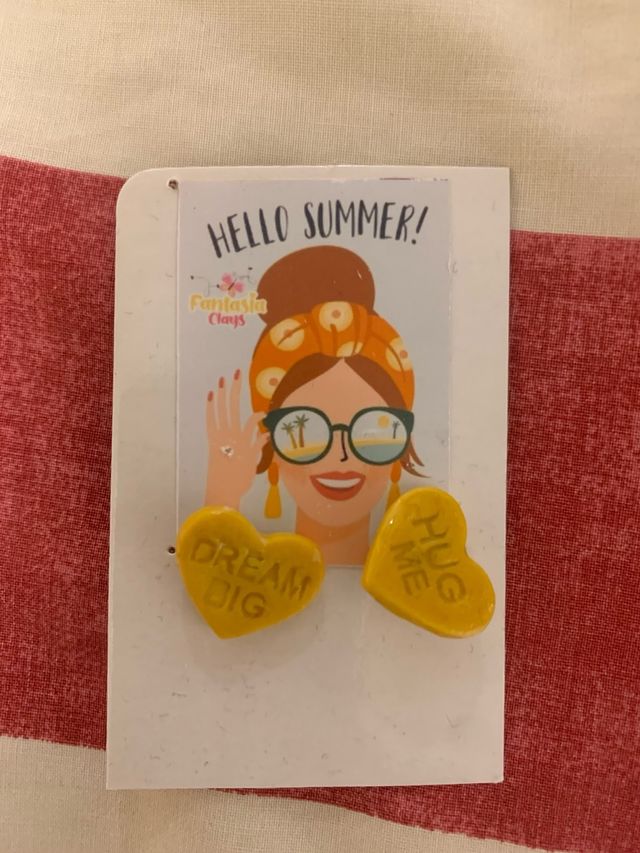 Pendientes Corazón Guapa by Shelly Amarillos