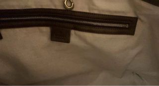 Borsa Gucci logata beige e marrone