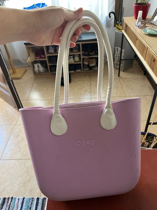Bolso O bag rosa y blanco