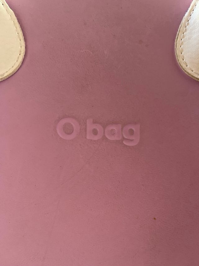 Bolso O bag rosa y blanco