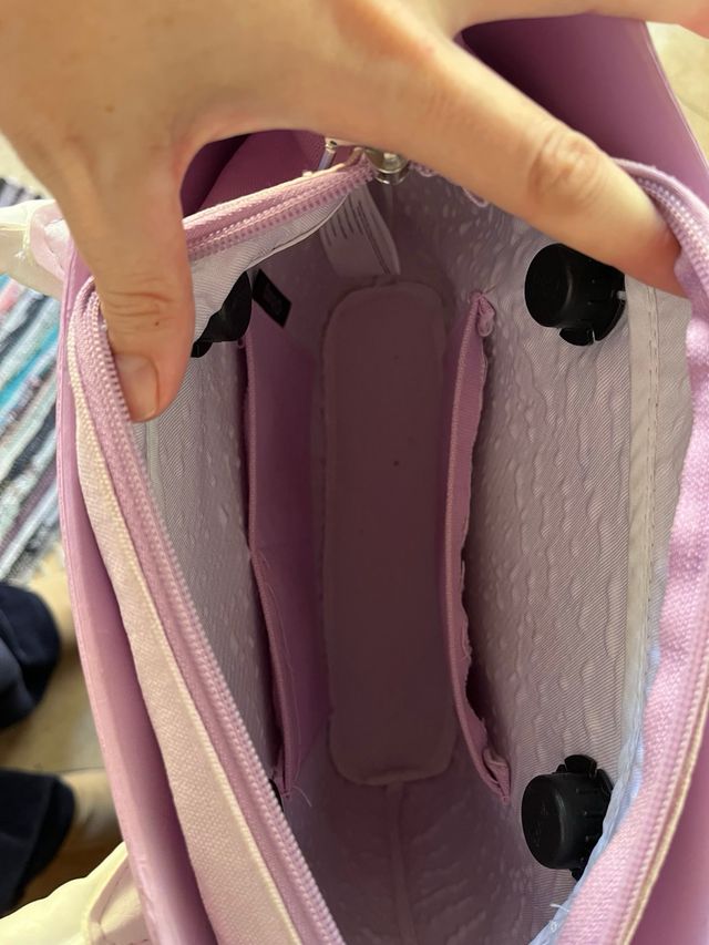 Bolso O bag rosa y blanco