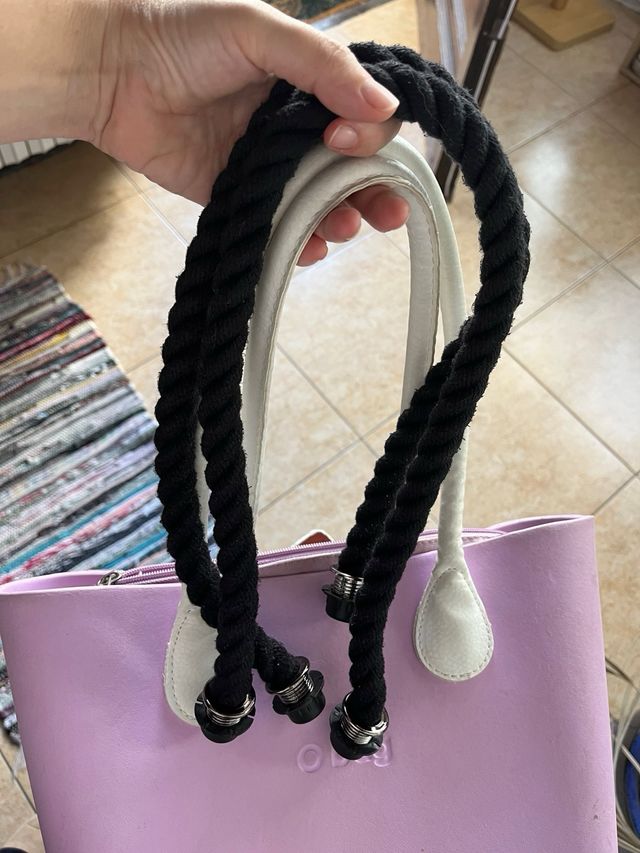 Bolso O bag rosa y blanco