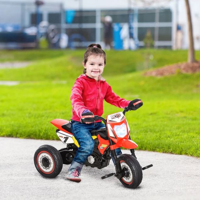 Bicicleta de patins infantil vermelha