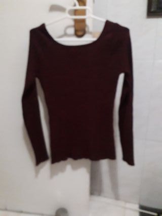 Jersey Vinceotto burdeos botones