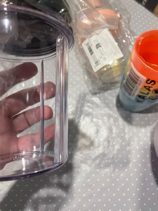 Vaso de transporte de plástico