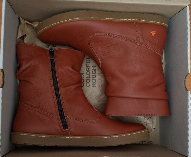 Botines Art Marrones Piel Talla 41