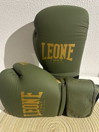Guantes Boxeo Leone 1947 12 onzas y vendas