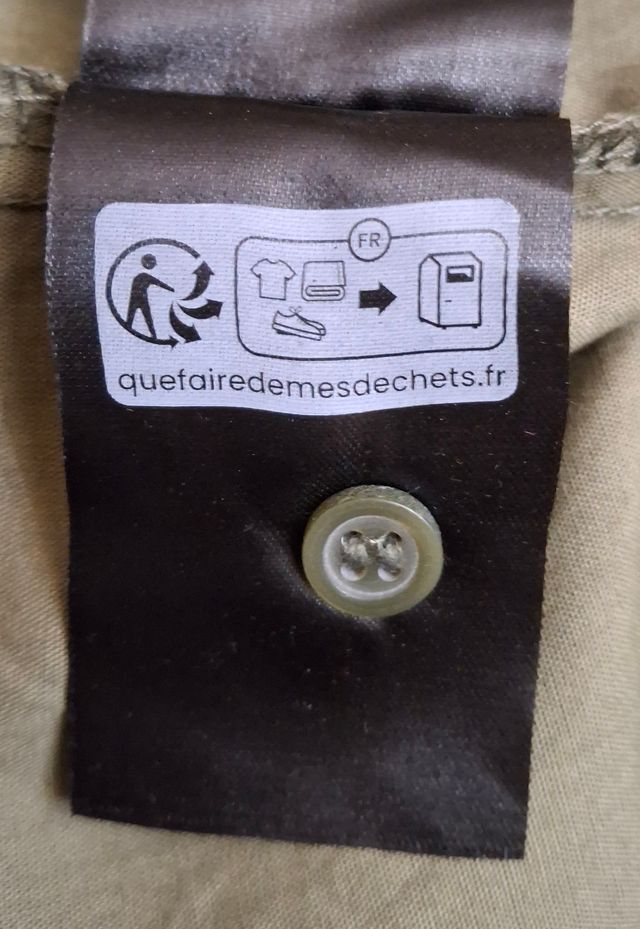 Camisa H&M Verde Oliva Talla XL